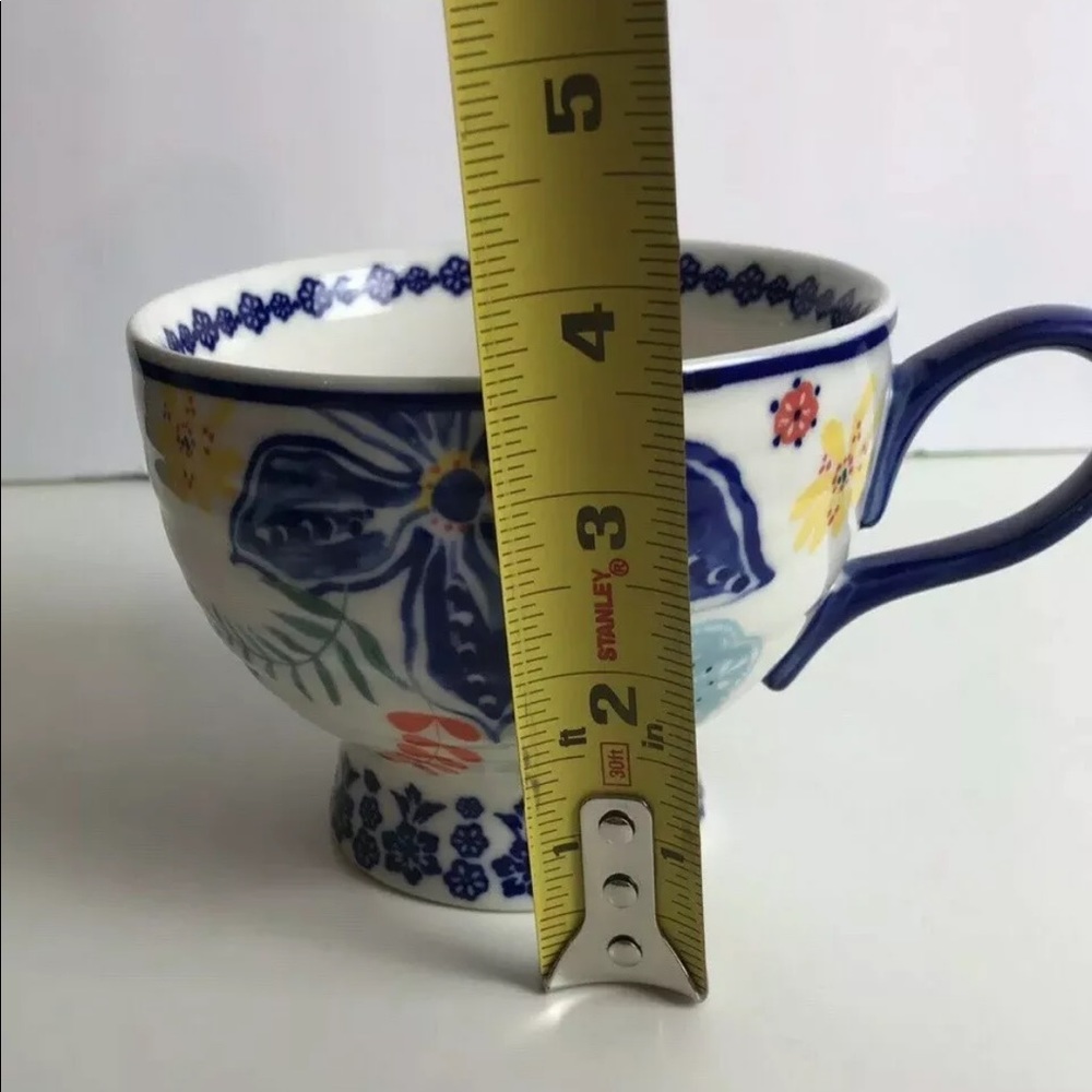 ANTHROPOLOGIE Sip Of Nectar Tea Coffee Cup Floral - Picture 6 of 8